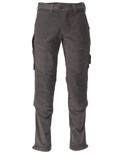 Stone Grey Coloured Mascot Workwear Mens Customized Water Repellent Trousers on white background 