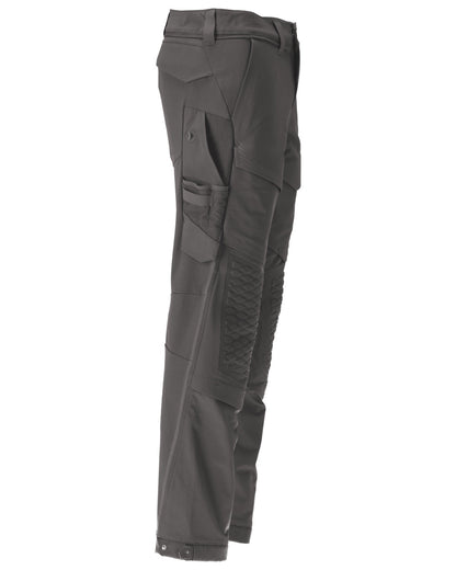 Stone Grey Coloured Mascot Workwear Mens Customized Water Repellent Trousers on white background 
