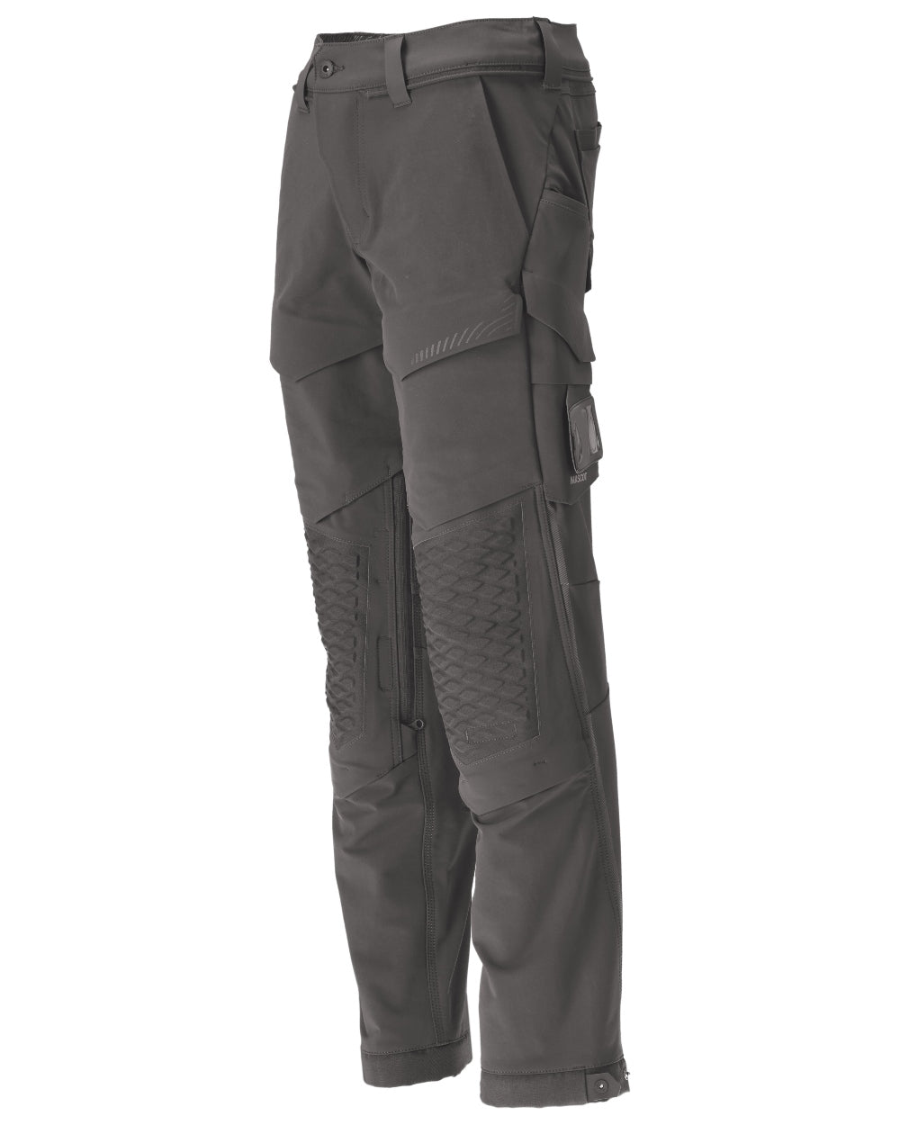 Stone Grey Coloured Mascot Workwear Mens Customized Water Repellent Trousers on white background 