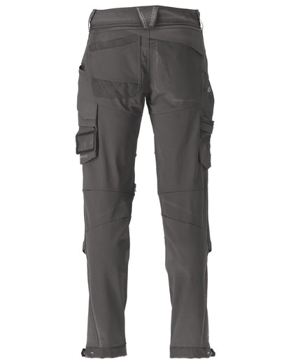 Stone Grey Coloured Mascot Workwear Mens Customized Water Repellent Trousers on white background 
