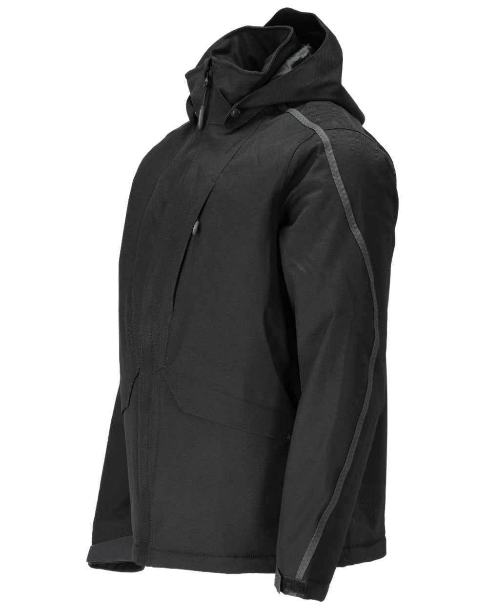 Black Coloured Mascot Workwear Mens Customized Waterproof Winter Jacket on white background 