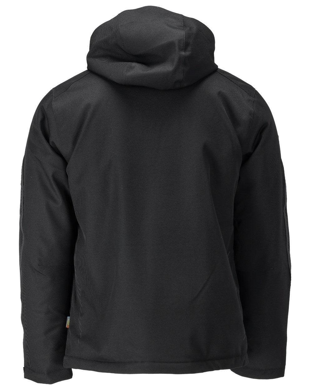Black Coloured Mascot Workwear Mens Customized Waterproof Winter Jacket on white background 