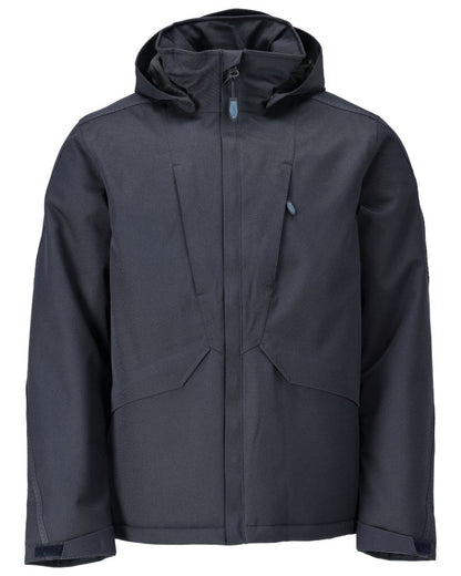 Dark Navy Coloured Mascot Workwear Mens Customized Waterproof Winter Jacket on white background 