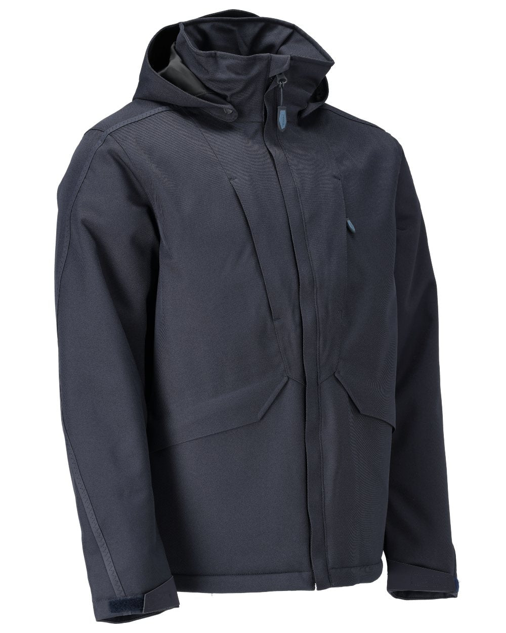 Dark Navy Coloured Mascot Workwear Mens Customized Waterproof Winter Jacket on white background 