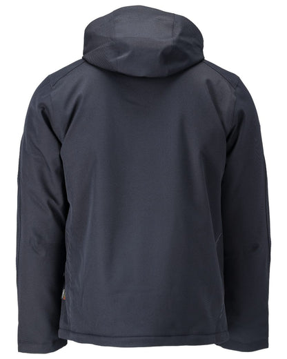Dark Navy Coloured Mascot Workwear Mens Customized Waterproof Winter Jacket on white background 