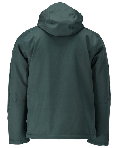 Forest Green Coloured Mascot Workwear Mens Customized Waterproof Winter Jacket on white background 