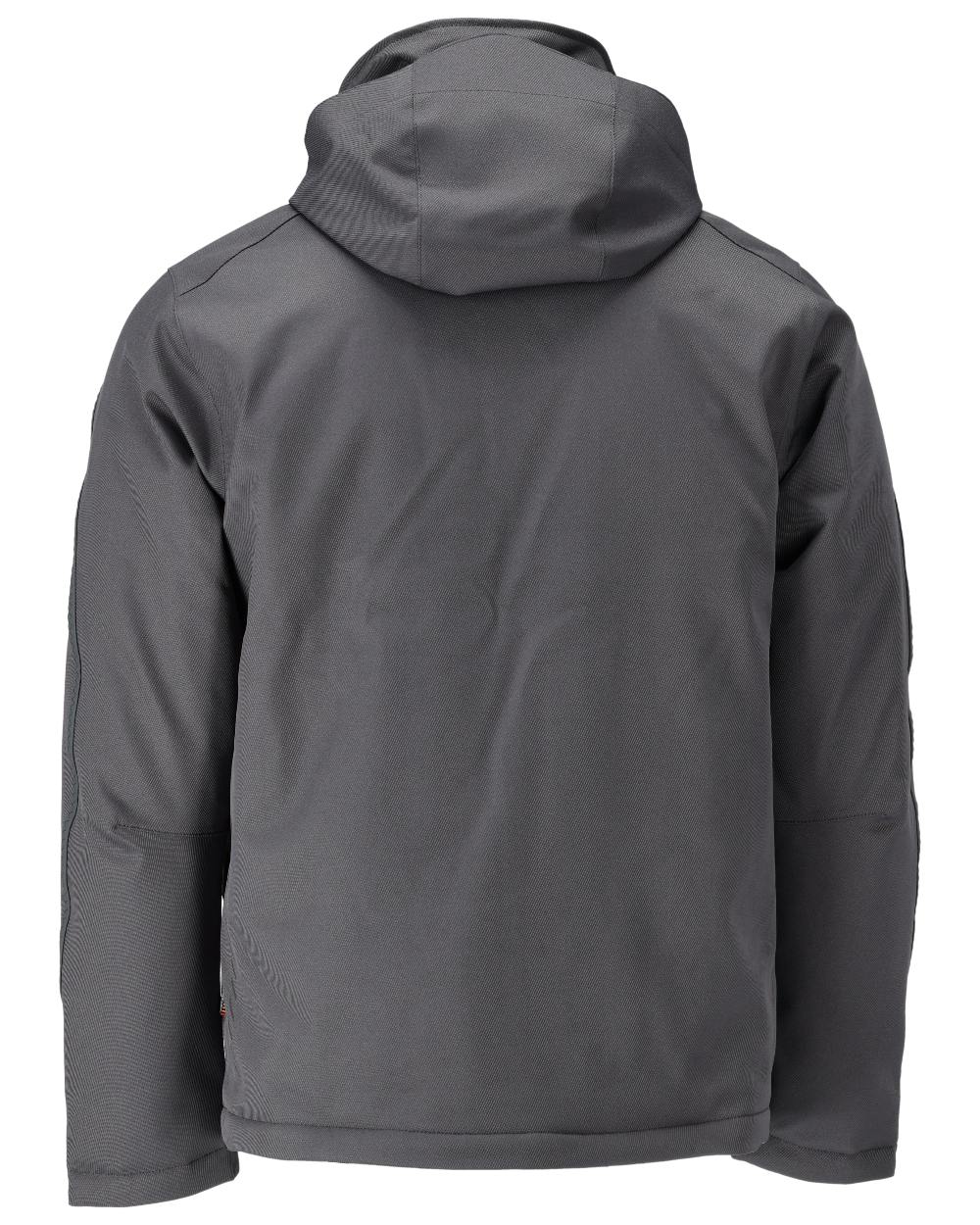 Stone Grey Coloured Mascot Workwear Mens Customized Waterproof Winter Jacket on white background 