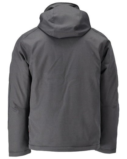 Stone Grey Coloured Mascot Workwear Mens Customized Waterproof Winter Jacket on white background 
