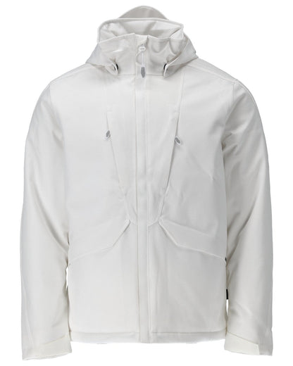 White Coloured Mascot Workwear Mens Customized Waterproof Winter Jacket on white background 
