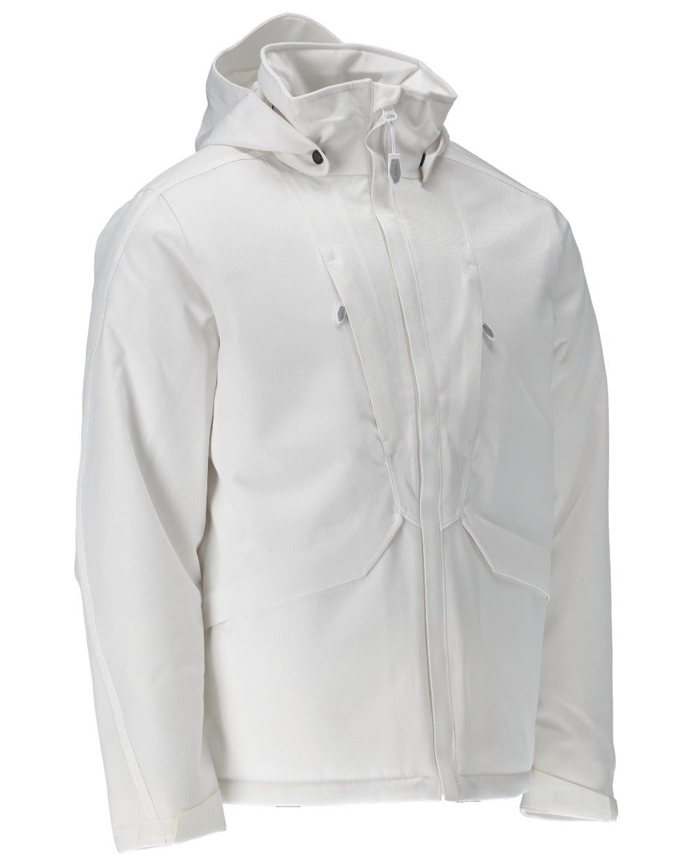 White Coloured Mascot Workwear Mens Customized Waterproof Winter Jacket on white background 