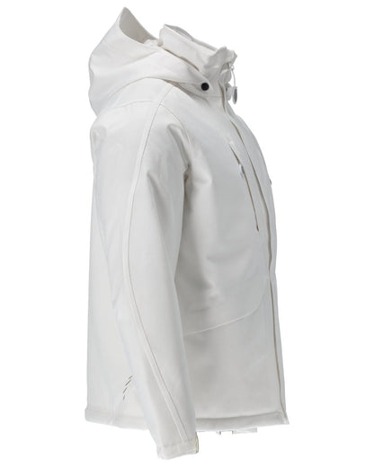 White Coloured Mascot Workwear Mens Customized Waterproof Winter Jacket on white background 
