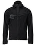 Black Coloured Mascot Workwear Mens Customized Windproof Jacket on white background 