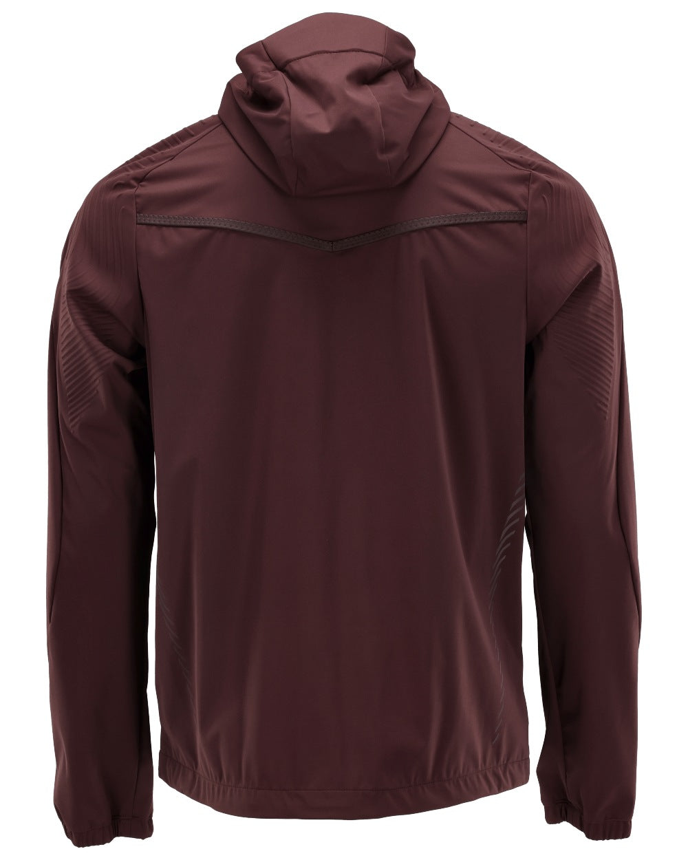 Bordeaux Coloured Mascot Workwear Mens Customized Windproof Jacket on white background 