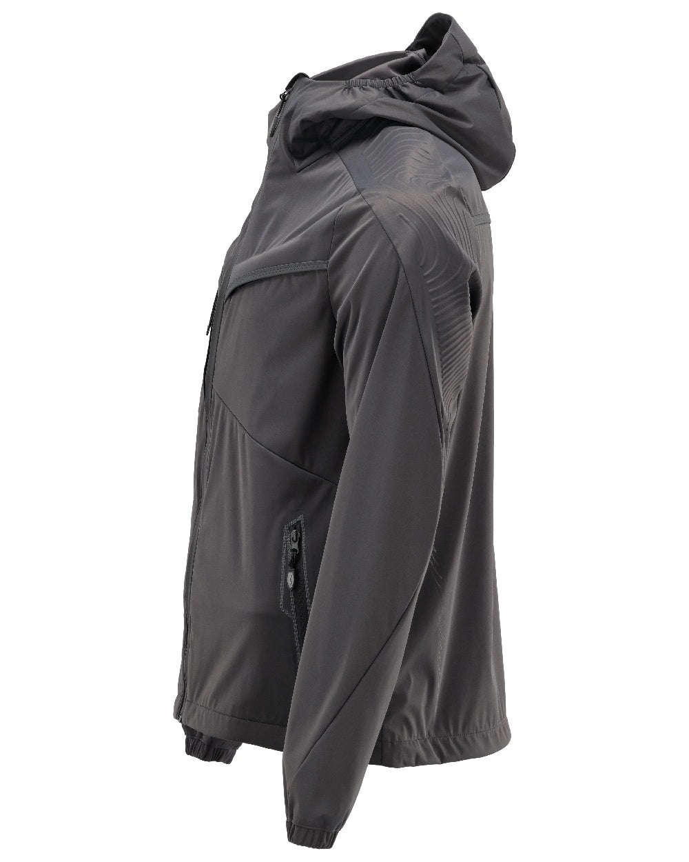 Stone Grey Coloured Mascot Workwear Mens Customized Windproof Jacket on white background 