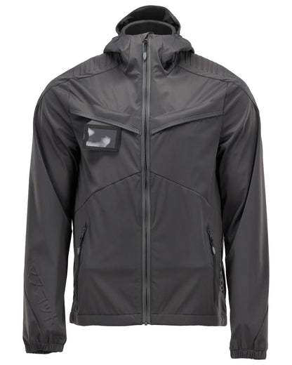 Stone Grey Coloured Mascot Workwear Mens Customized Windproof Jacket on white background 