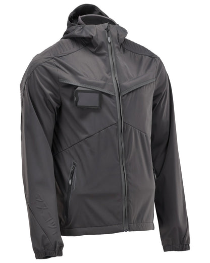Stone Grey Coloured Mascot Workwear Mens Customized Windproof Jacket on white background 
