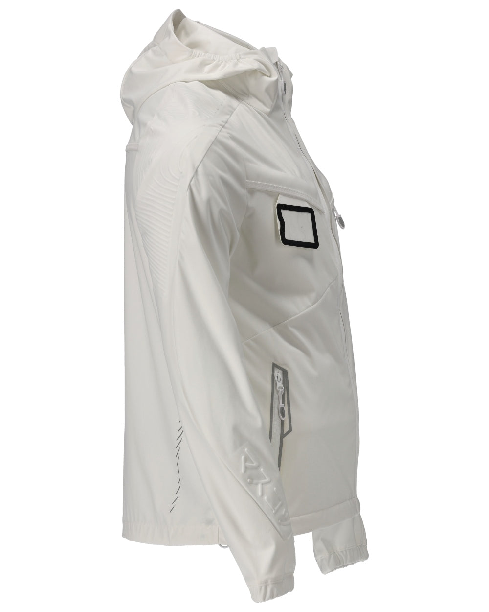 White Coloured Mascot Workwear Mens Customized Windproof Jacket on white background 