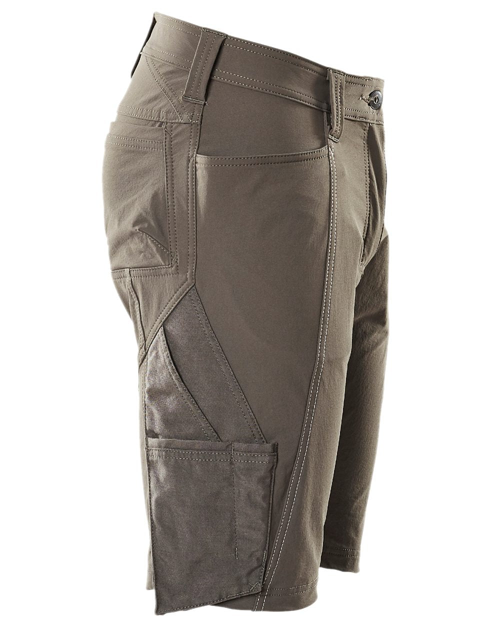 Dark Anthracite Coloured Mascot Workwear Womens Accelerate Diamond Fit Shorts on white background 