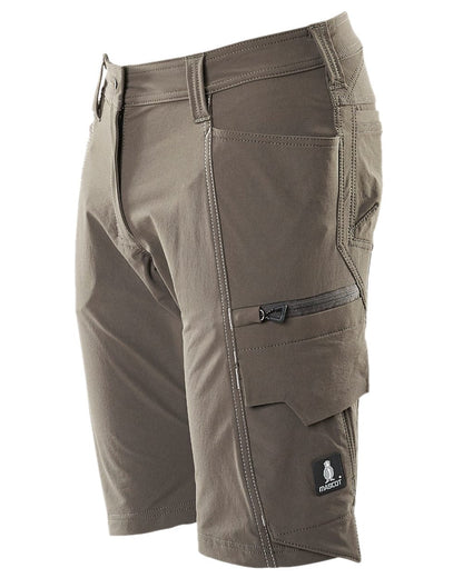 Dark Anthracite Coloured Mascot Workwear Womens Accelerate Diamond Fit Shorts on white background 