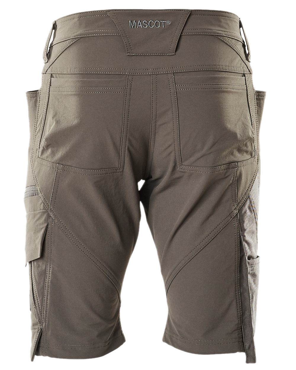 Dark Anthracite Coloured Mascot Workwear Womens Accelerate Diamond Fit Shorts on white background 