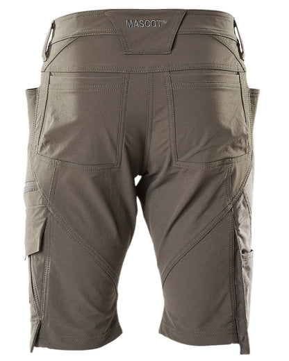 Dark Anthracite Coloured Mascot Workwear Womens Accelerate Diamond Fit Shorts on white background 
