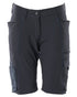 Dark Navy Coloured Mascot Workwear Womens Accelerate Diamond Fit Shorts on white background 