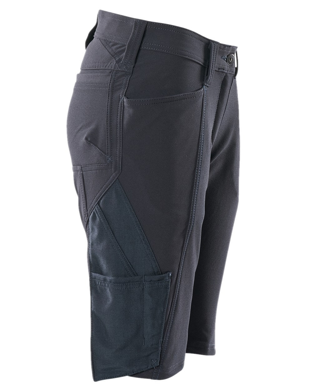 Dark Navy Coloured Mascot Workwear Womens Accelerate Diamond Fit Shorts on white background 