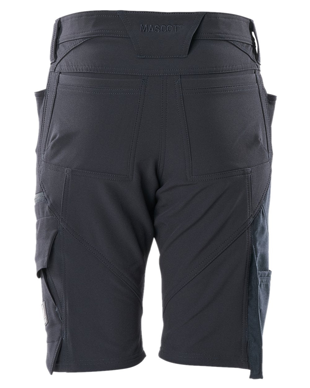 Dark Navy Coloured Mascot Workwear Womens Accelerate Diamond Fit Shorts on white background 