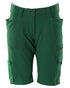 Green Coloured Mascot Workwear Womens Accelerate Diamond Fit Shorts on white background 
