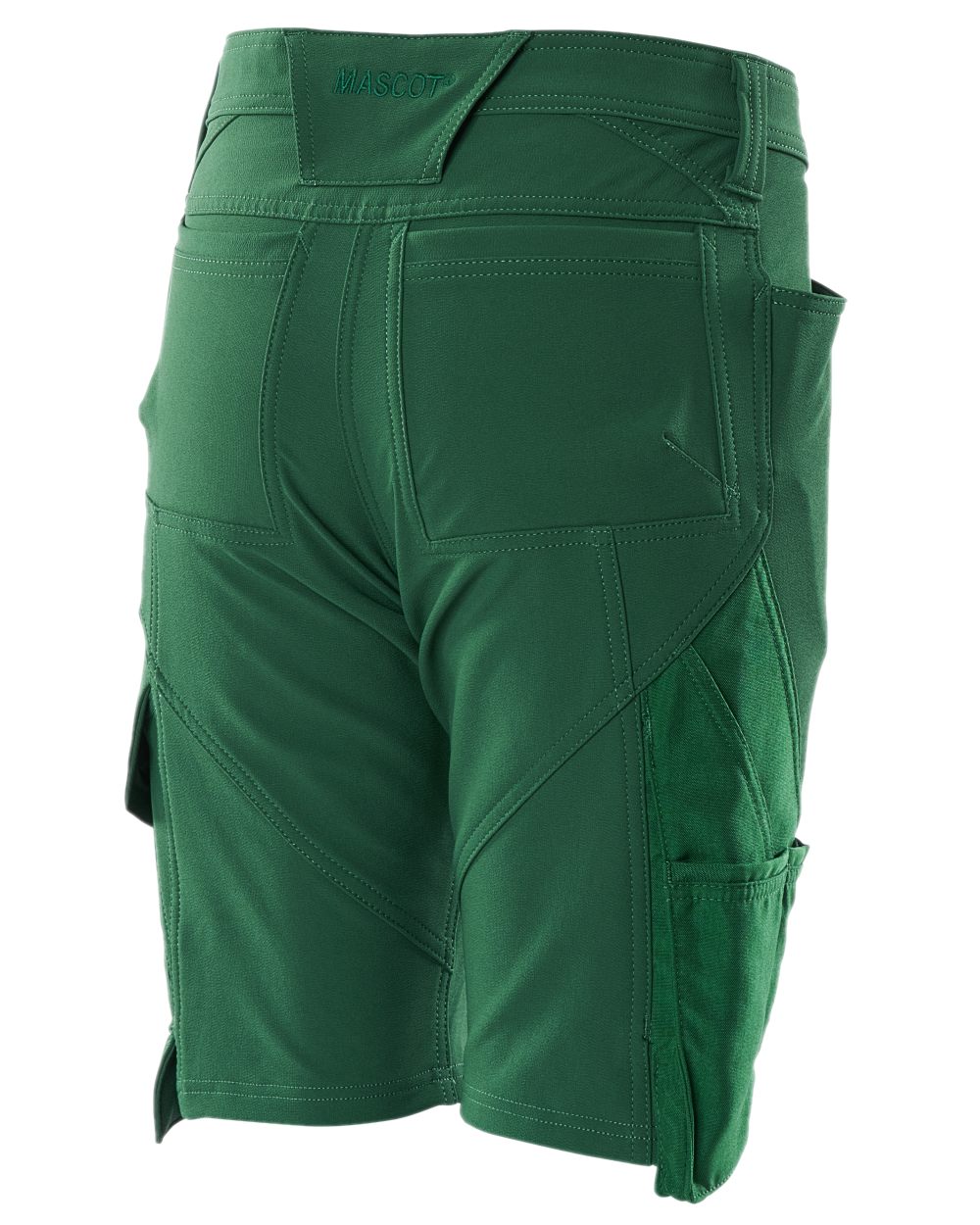 Green Coloured Mascot Workwear Womens Accelerate Diamond Fit Shorts on white background 