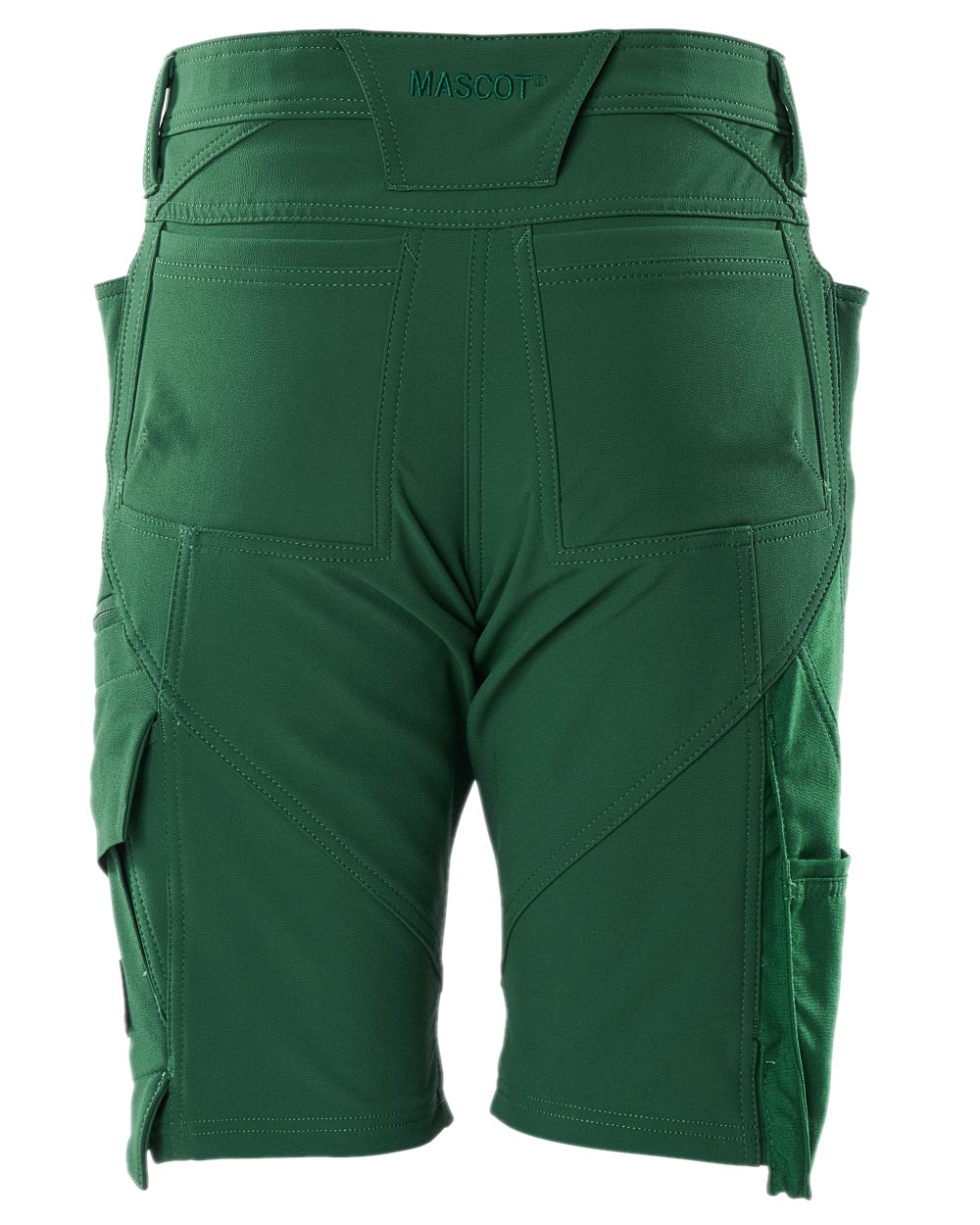 Green Coloured Mascot Workwear Womens Accelerate Diamond Fit Shorts on white background 
