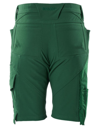 Green Coloured Mascot Workwear Womens Accelerate Diamond Fit Shorts on white background 