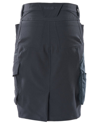 Dark Navy Coloured Mascot Workwear Womens Accelerate Diamond Fit Skirt on white background 