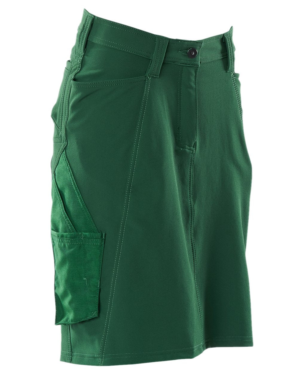 Green Coloured Mascot Workwear Womens Accelerate Diamond Fit Skirt on white background 