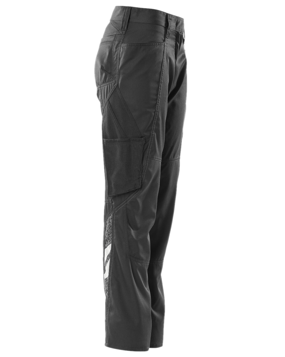 Black Coloured Mascot Workwear Womens Accelerate Extra Lightweight Trousers on white background 