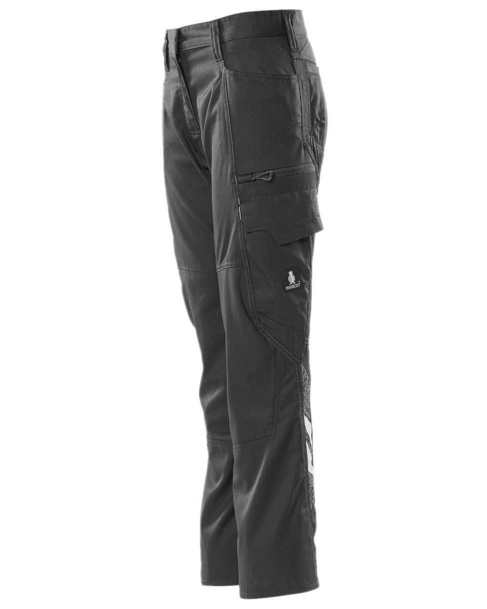 Black Coloured Mascot Workwear Womens Accelerate Extra Lightweight Trousers on white background 