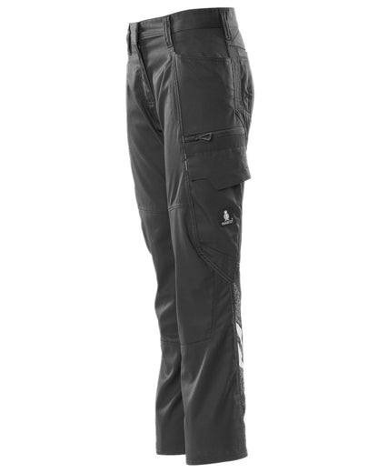 Black Coloured Mascot Workwear Womens Accelerate Extra Lightweight Trousers on white background 
