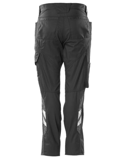 Black Coloured Mascot Workwear Womens Accelerate Extra Lightweight Trousers on white background 