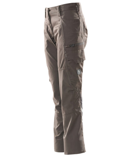 Dark Anthracite Coloured Mascot Workwear Womens Accelerate Extra Lightweight Trousers on white background 