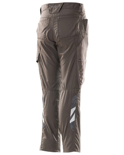 Dark Anthracite Coloured Mascot Workwear Womens Accelerate Extra Lightweight Trousers on white background 