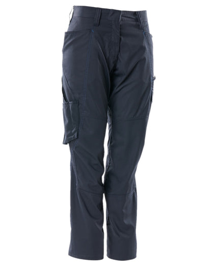 Dark Navy Coloured Mascot Workwear Womens Accelerate Extra Lightweight Trousers on white background 