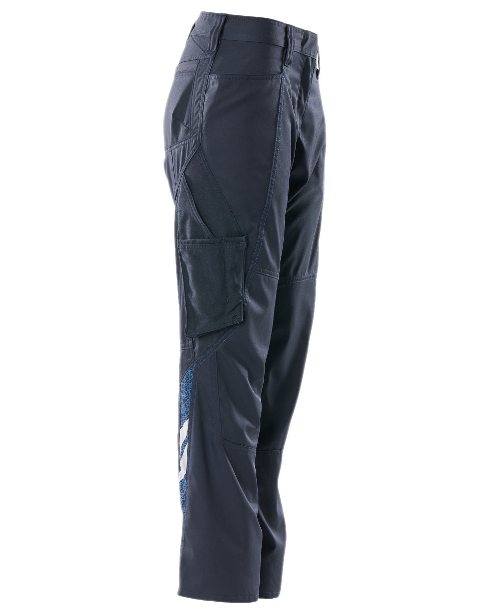 Dark Navy Coloured Mascot Workwear Womens Accelerate Extra Lightweight Trousers on white background 