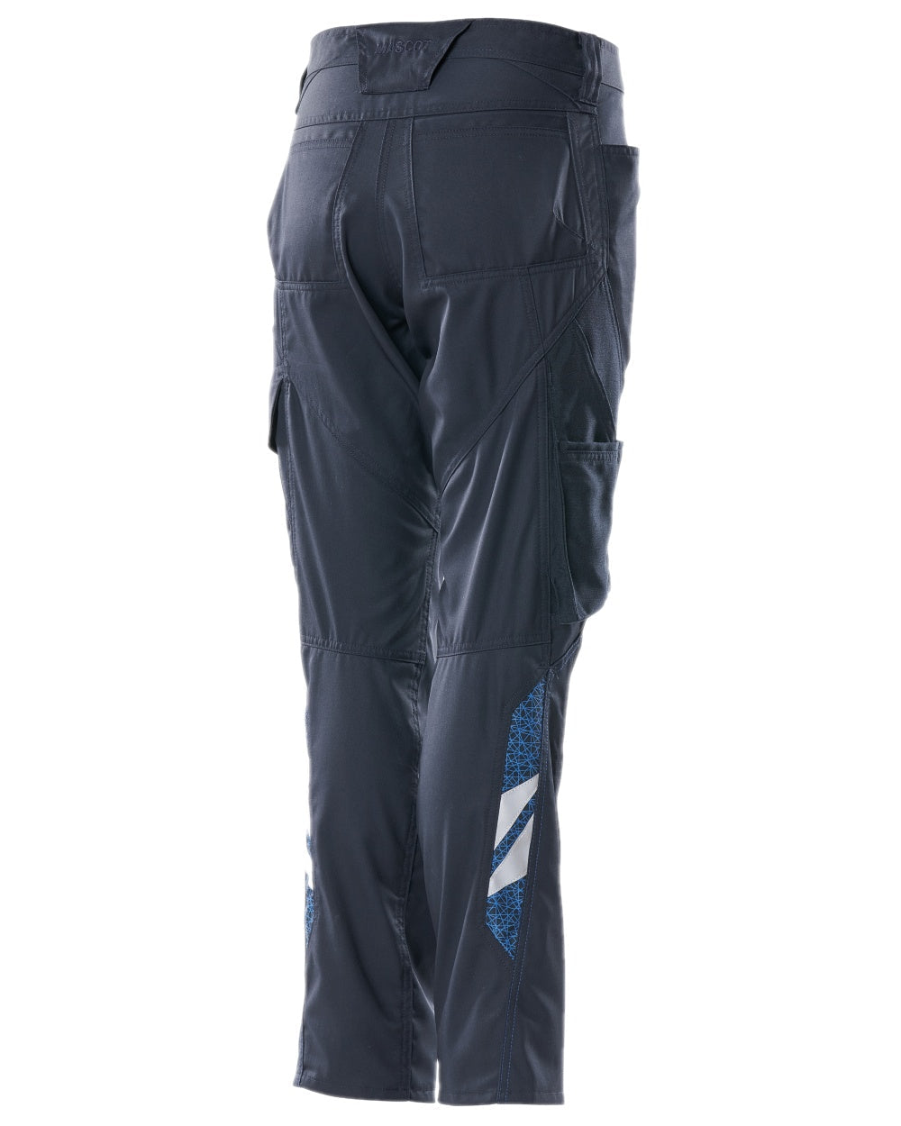 Dark Navy Coloured Mascot Workwear Womens Accelerate Extra Lightweight Trousers on white background 