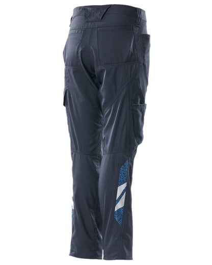 Dark Navy Coloured Mascot Workwear Womens Accelerate Extra Lightweight Trousers on white background 