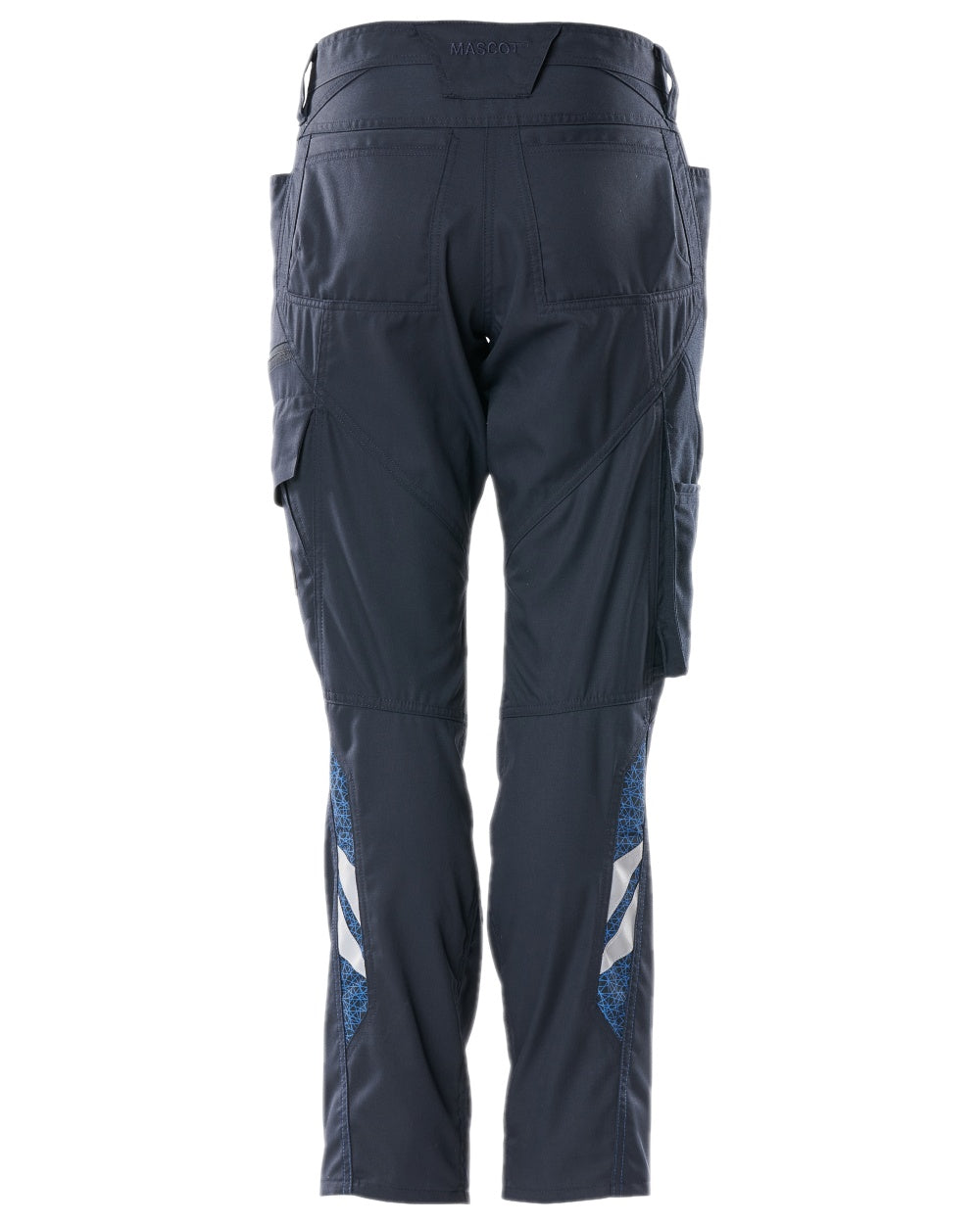 Dark Navy Coloured Mascot Workwear Womens Accelerate Extra Lightweight Trousers on white background 