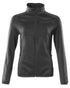 Black Coloured Mascot Workwear Womens Accelerate Fleece Jumper With Zipper on white background 