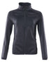 Dark Navy Coloured Mascot Workwear Womens Accelerate Fleece Jumper With Zipper on white background 