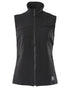 Black Coloured Mascot Workwear Womens Accelerate Gilet on white background 