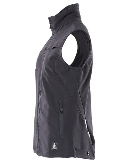Dark Navy Coloured Mascot Workwear Womens Accelerate Gilet on white background 