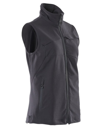 Dark Navy Coloured Mascot Workwear Womens Accelerate Gilet on white background 